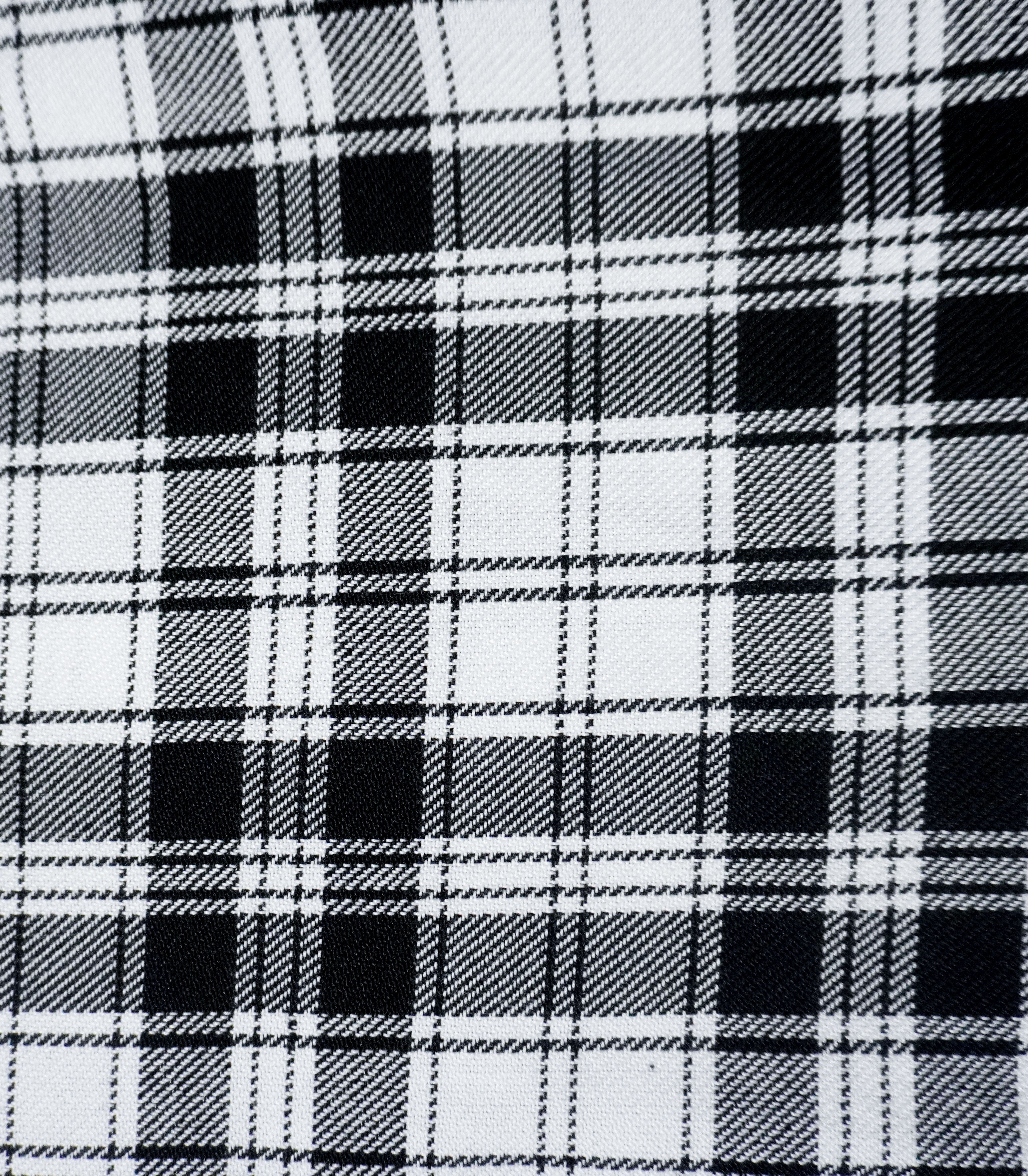 Black and White scottish skirt