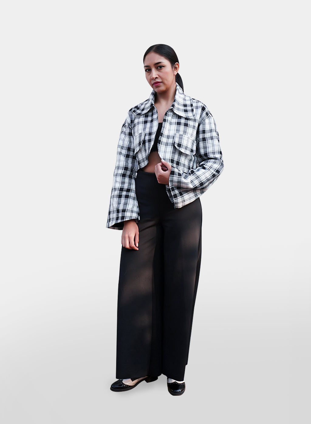 Black and White scottish jacket