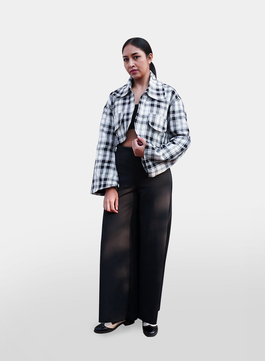 Black and White scottish jacket