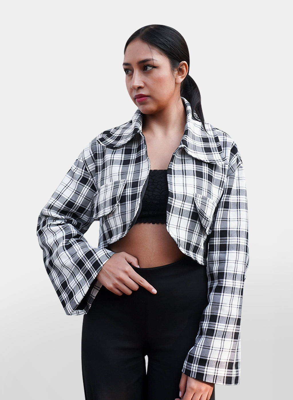 Black and White scottish jacket