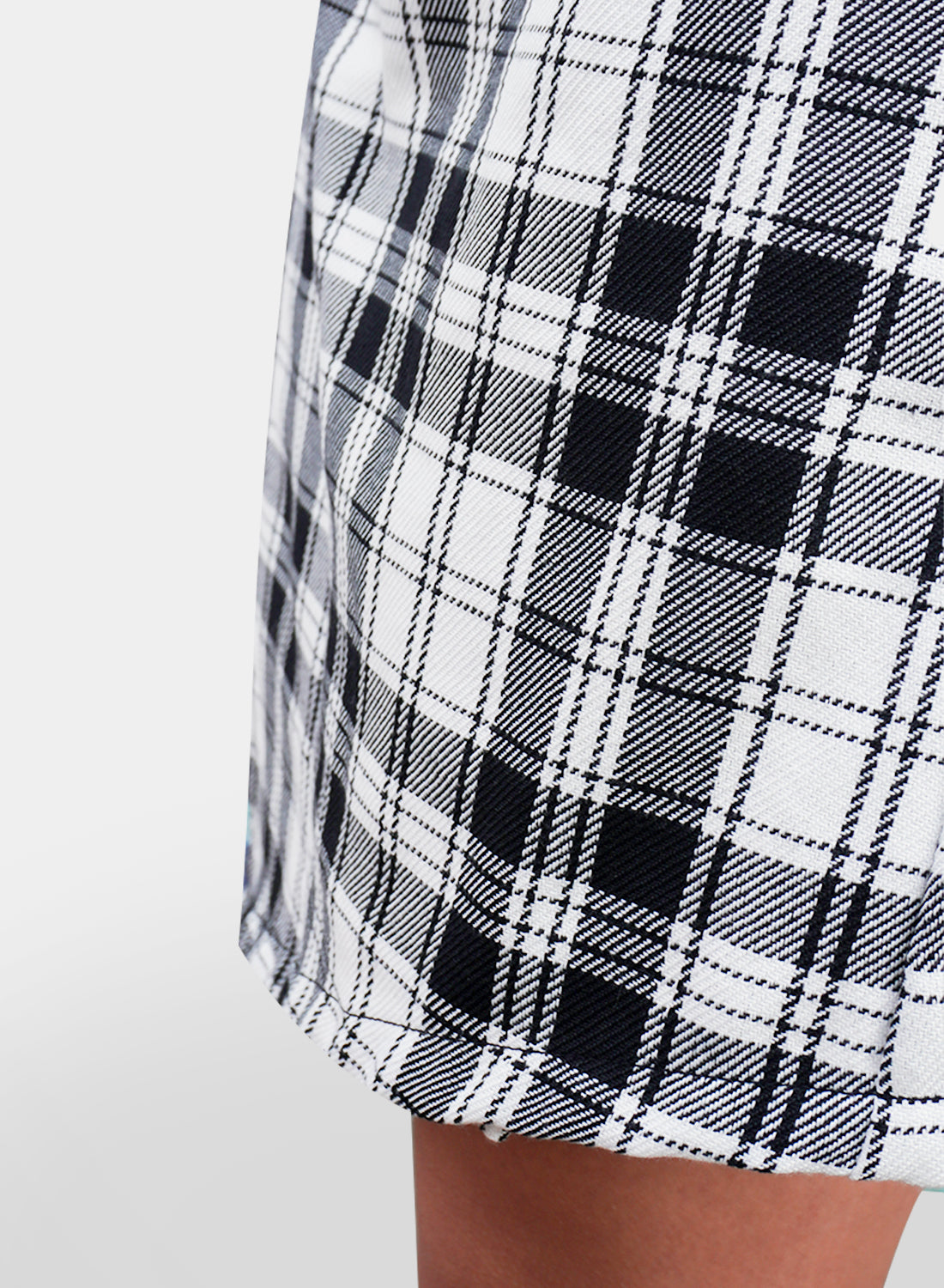 Black and White scottish skirt